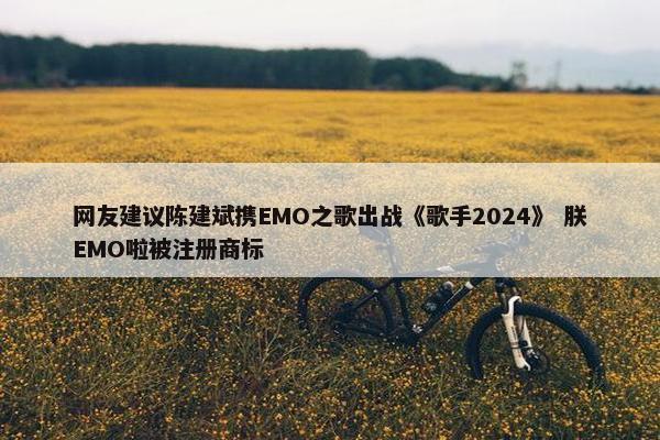 网友建议陈建斌携EMO之歌出战《歌手2024》 朕EMO啦被注册商标