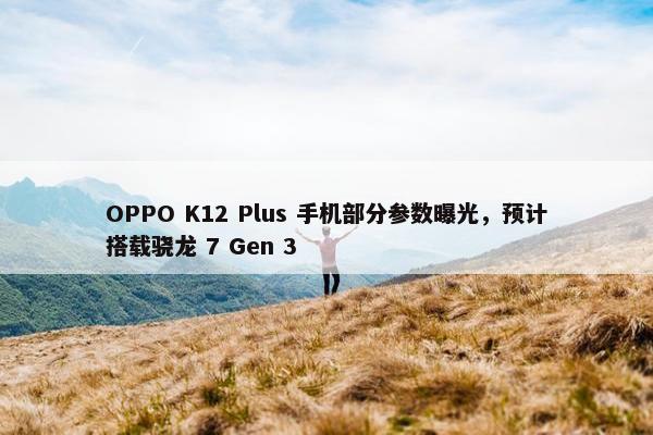 OPPO K12 Plus 手机部分参数曝光，预计搭载骁龙 7 Gen 3