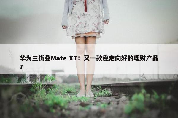 华为三折叠Mate XT：又一款稳定向好的理财产品？